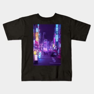 Tokyo a Neon Garden Kids T-Shirt